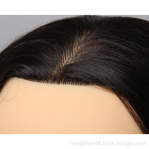 Fast delivery 100 human hair mannequin head with black long hair